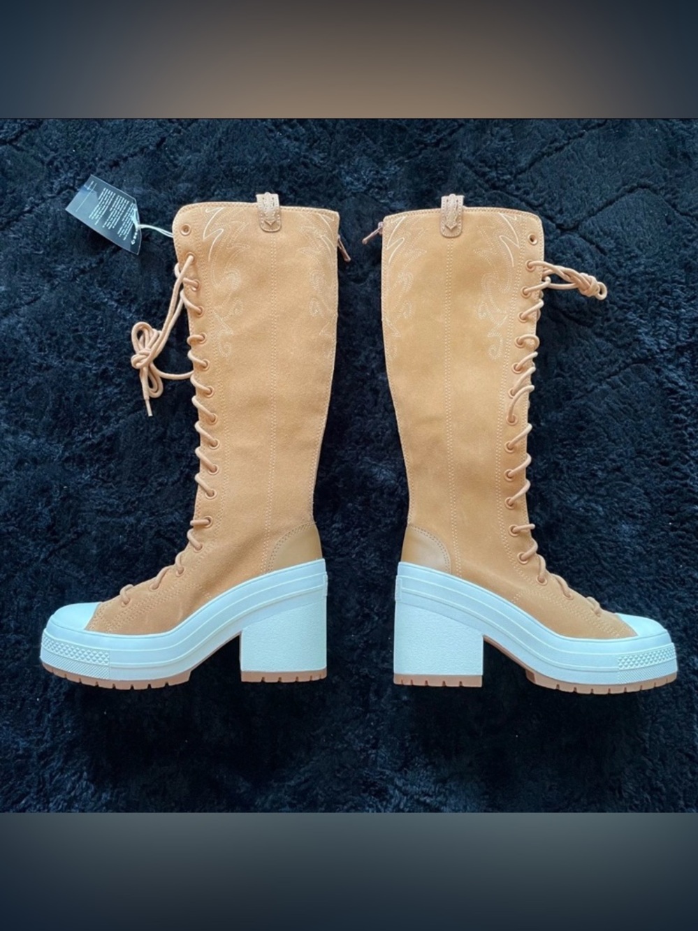 New CONVERSE Chuck 70 De Luxe Heel XX Platform High Western Women’s A15660C